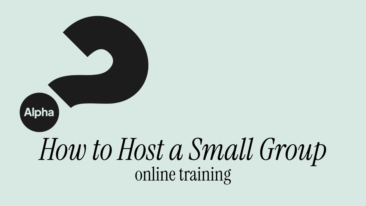 Training: Hosting a Small Group (Lunchtime)