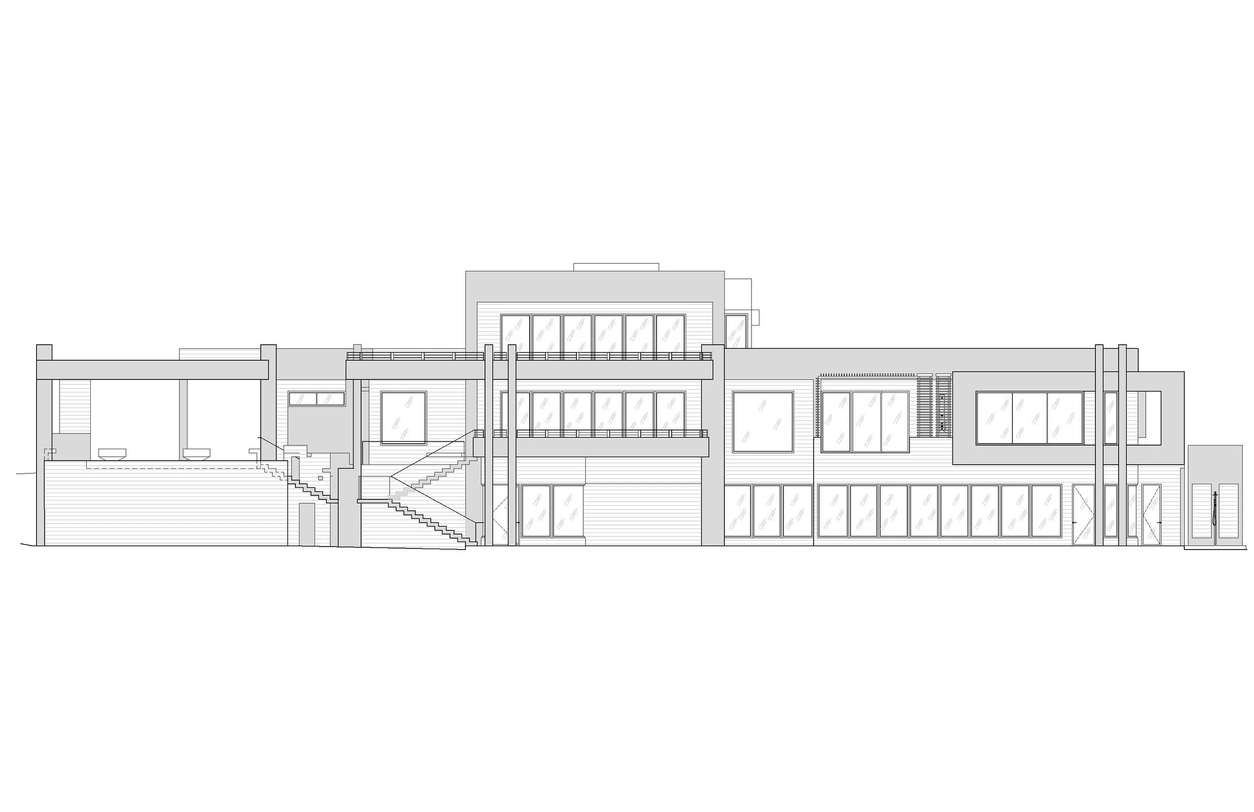 Rear Elevation (North)