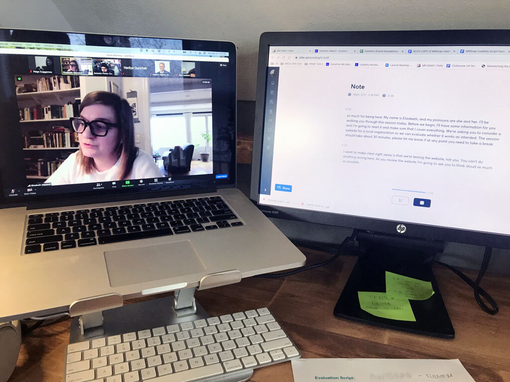Conducting a remote test