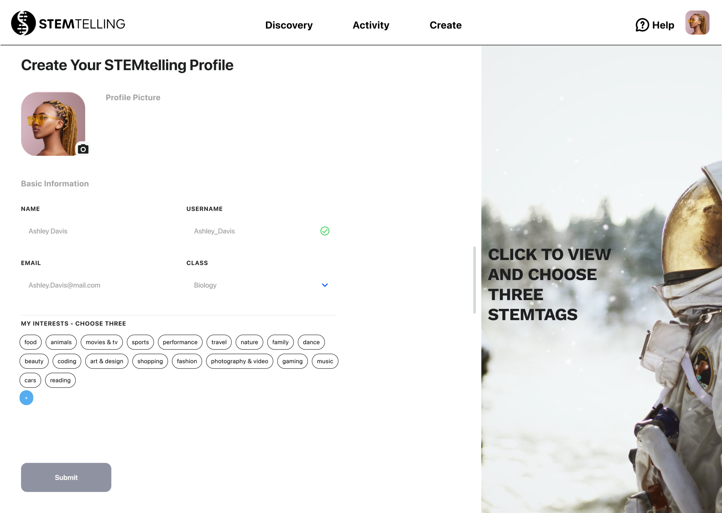 Student Create Profile Empty.png