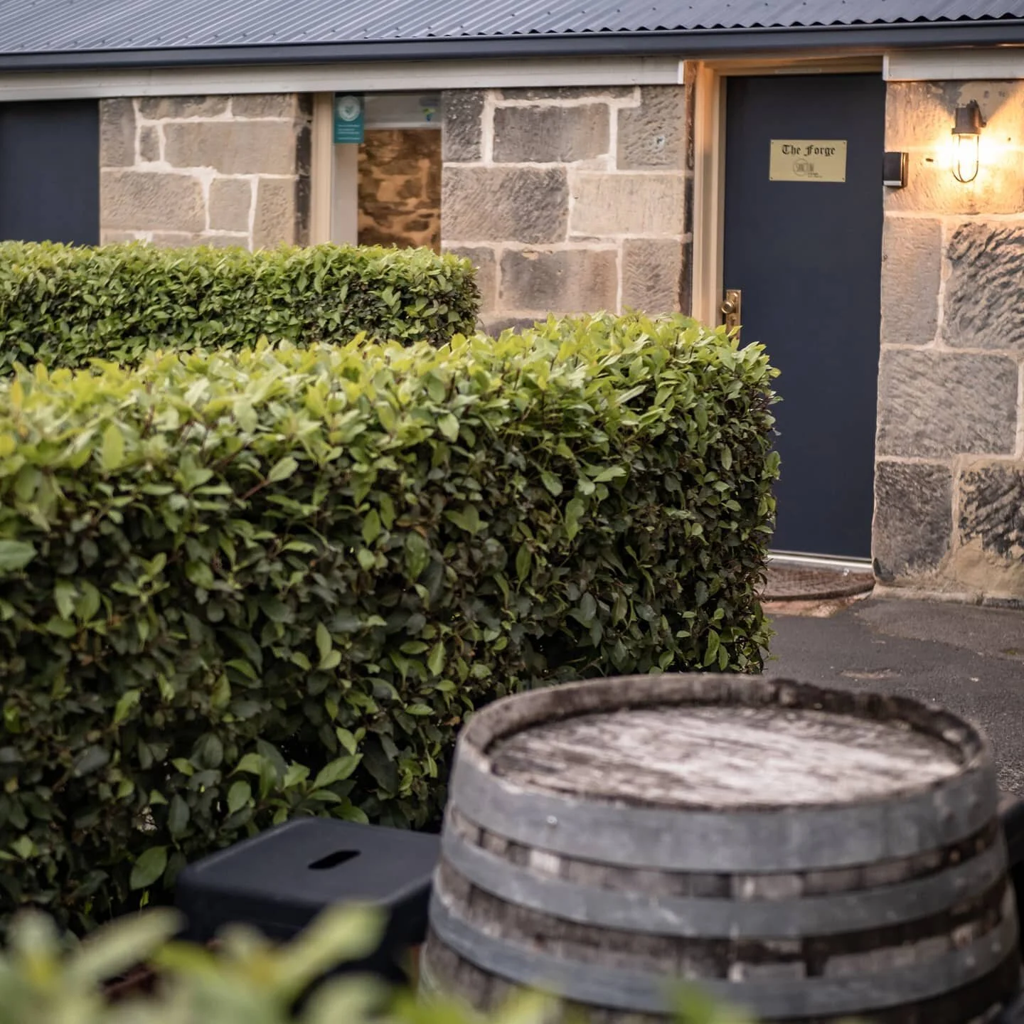 Such a welcoming, warm entrance this heritage sandstone wall gives. 
.
.
.
.
.
.
.
.
.
#heritagehouse#bookyourselfaholiday#hobarttown#tourismtasmania#botanicals#winebarrel#selfcontained#travel#tour#familyholiday#couples#explore#airbnbaustalia#boutiqe
