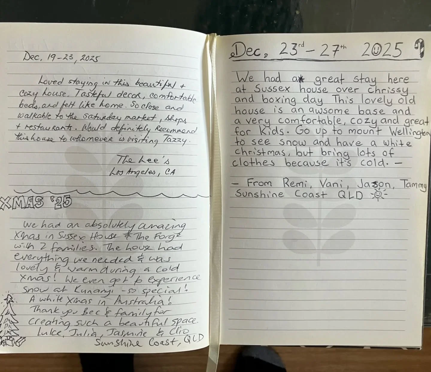 So glad our latest guest got to experience a White Christmas ☃️