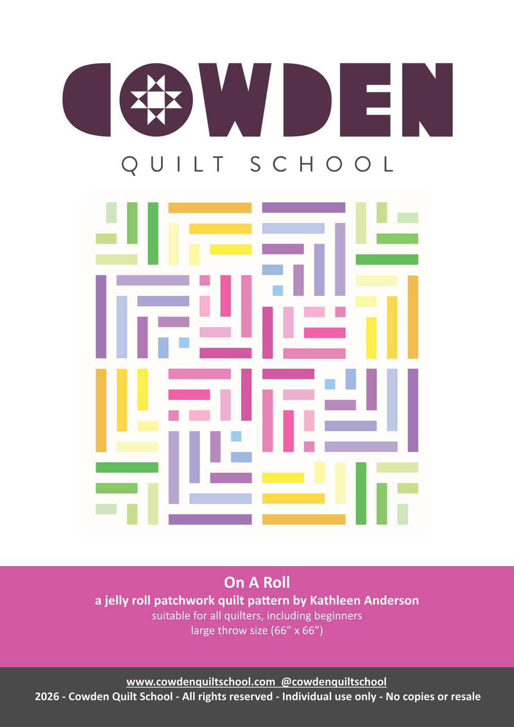 On A Roll Quilt Pattern: PDF Download