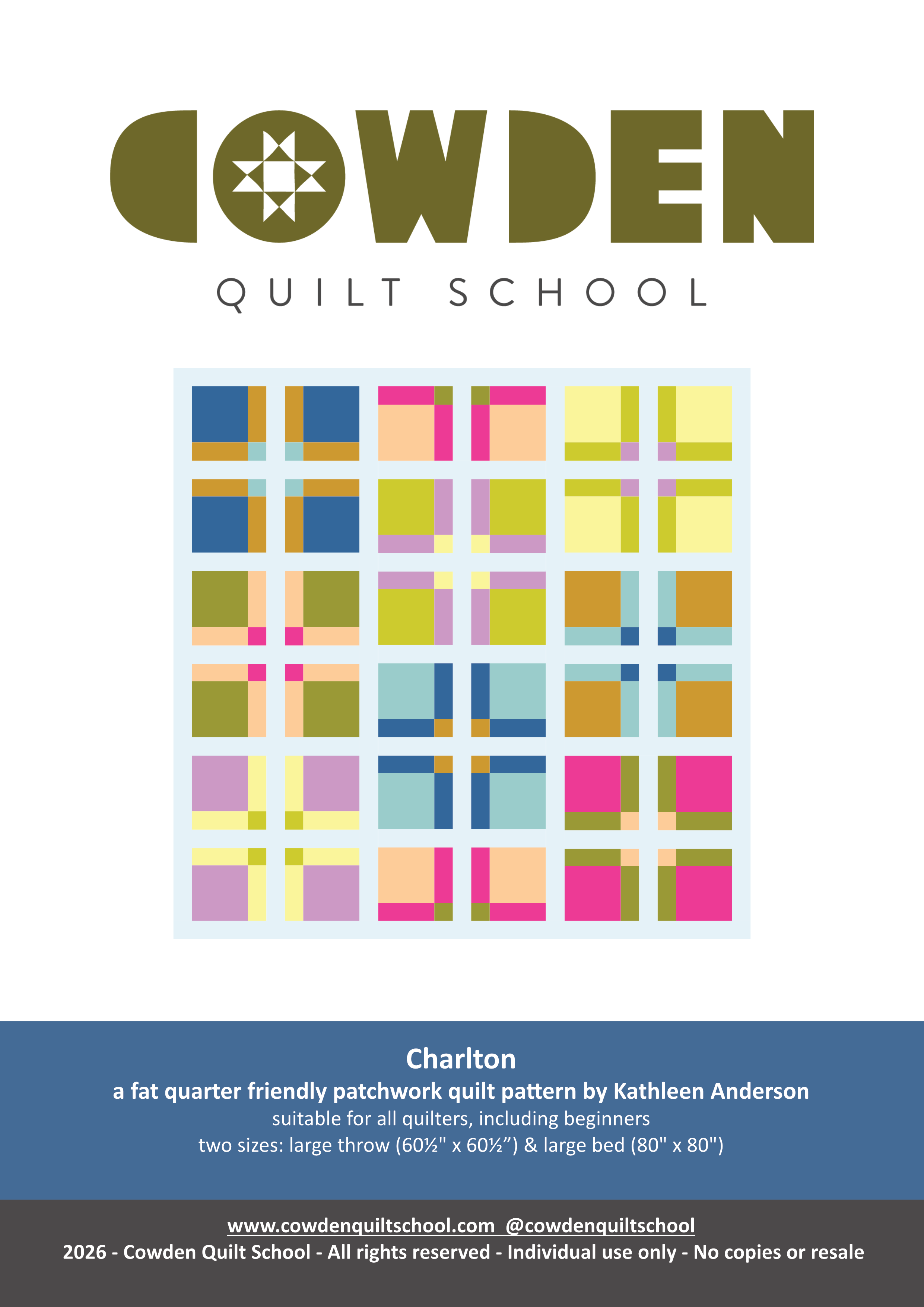 Charlton Quilt Pattern: PDF Download