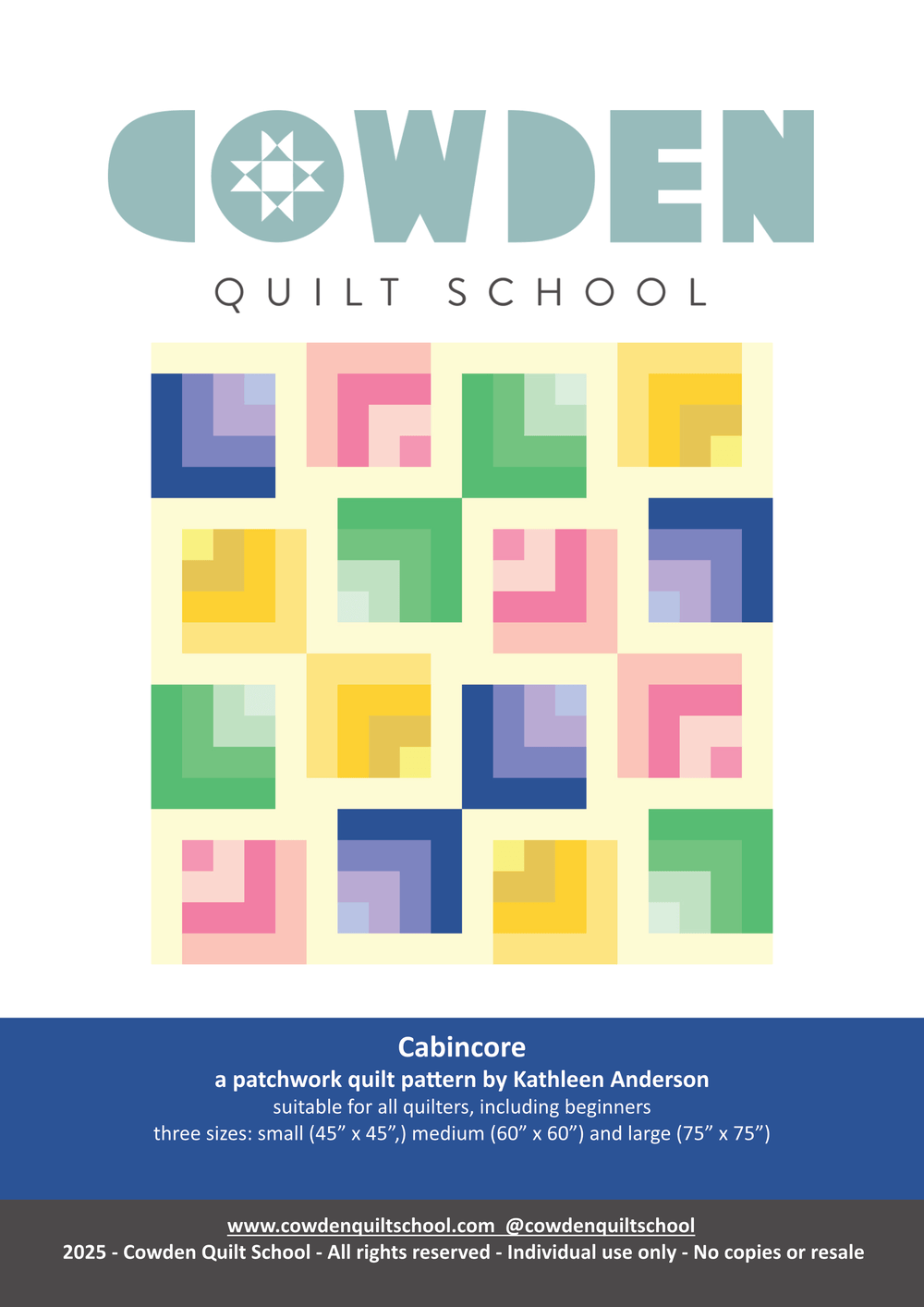 Cabincore Quilt Pattern - cover page (resized) 02 07 25.png