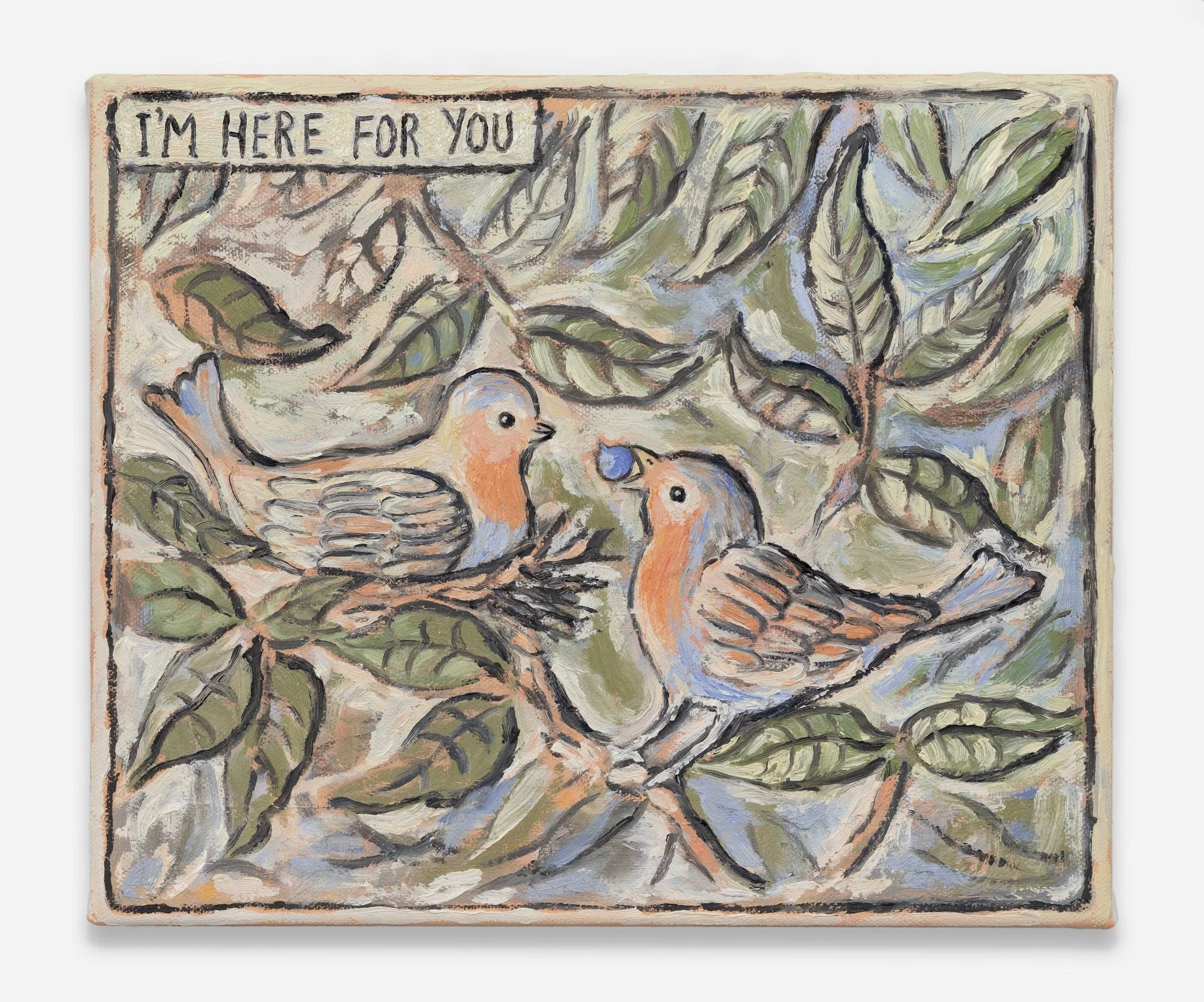 I'm here for you, oil on canvas, 30 x 25 cm November 2025 