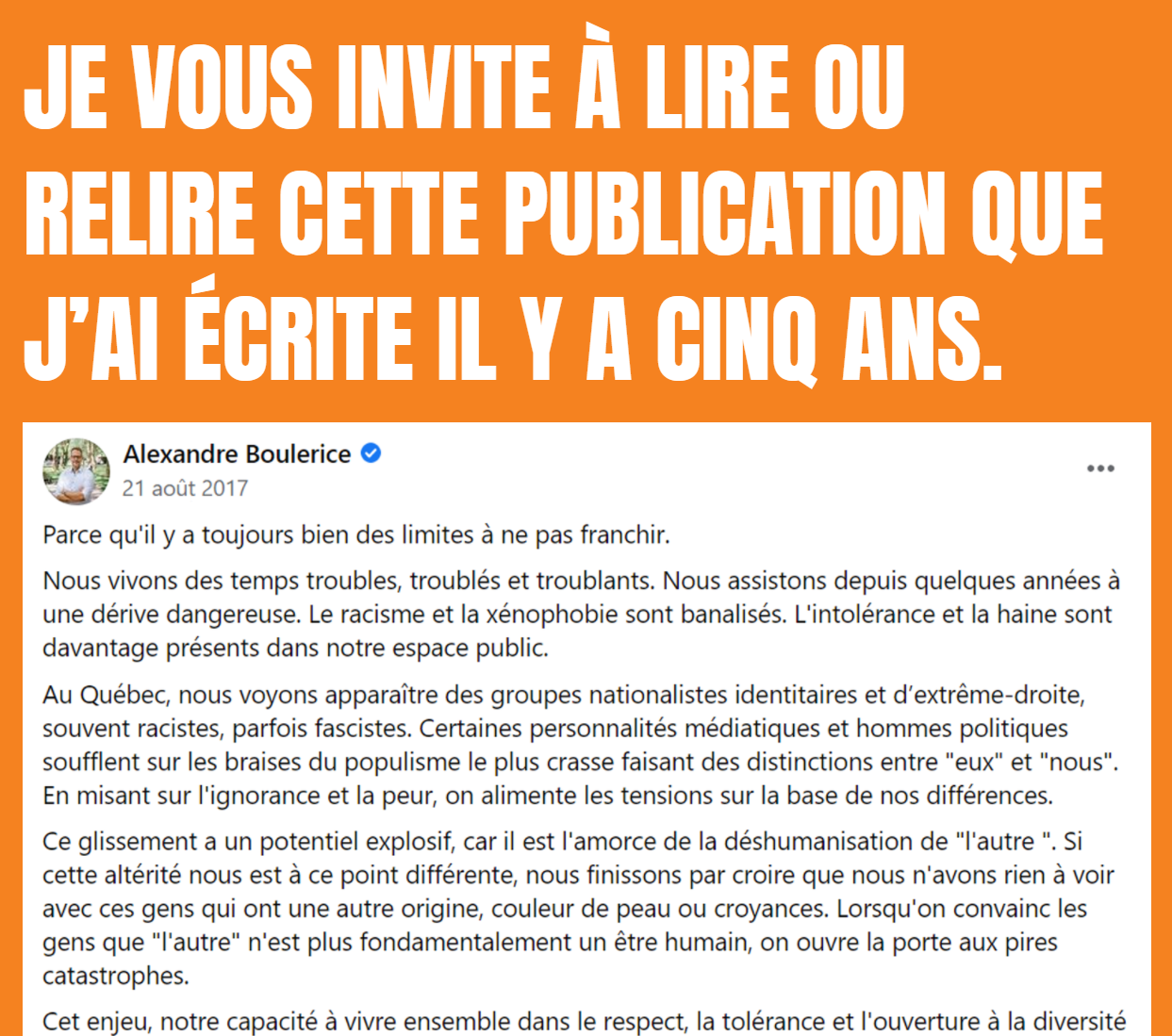 Je vous invite à lire ou relire cette publication que j’ai écrite il y a cinq ans.