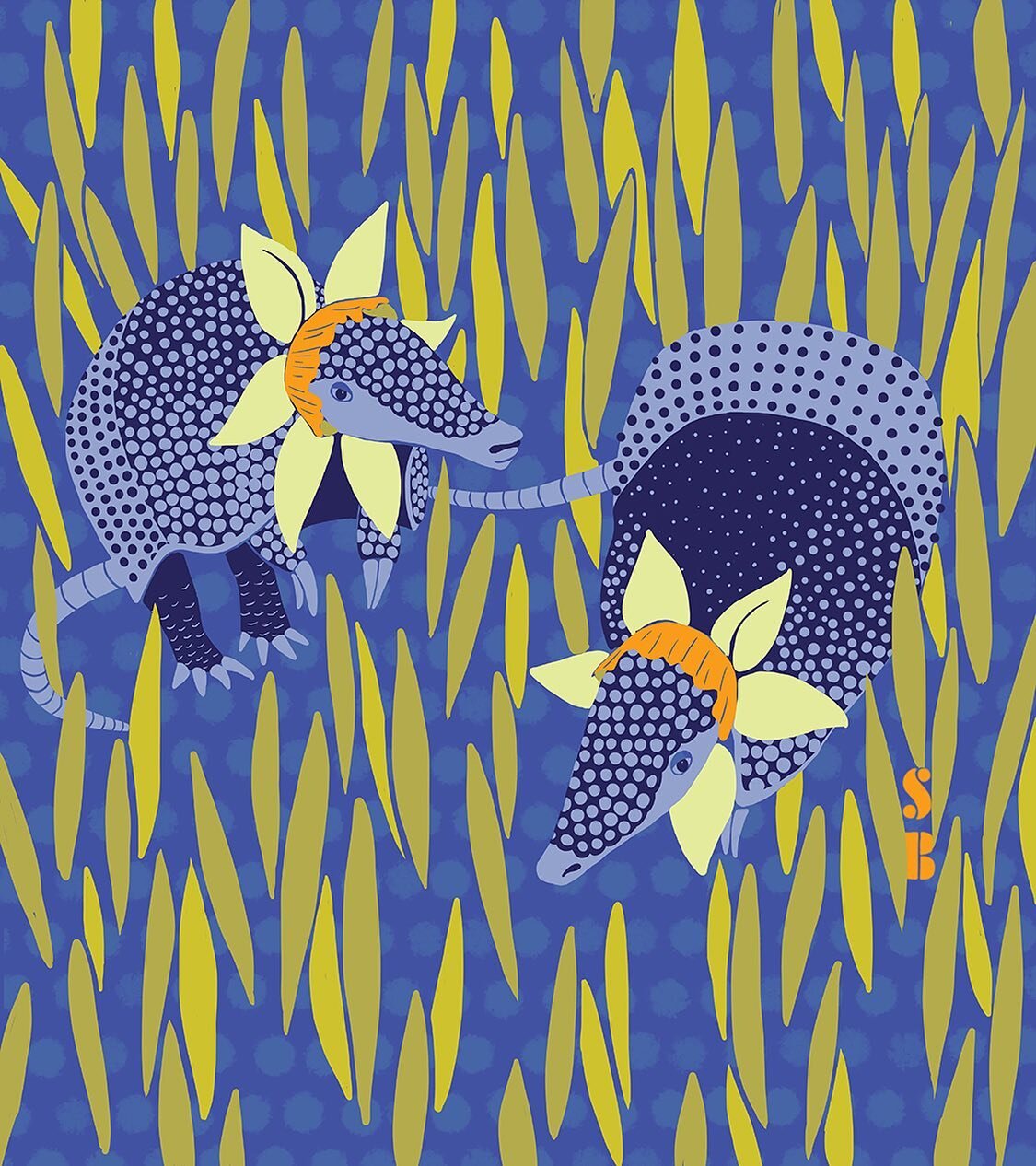 This oldie but goodie is in honor of all the beautiful tulips I saw in Washington State with my silly sisters. 
.
Get it? Daffadillos = armadillos + daffodils 
.
I&rsquo;m glad I get to offload my craziness in visual form and share them with you love