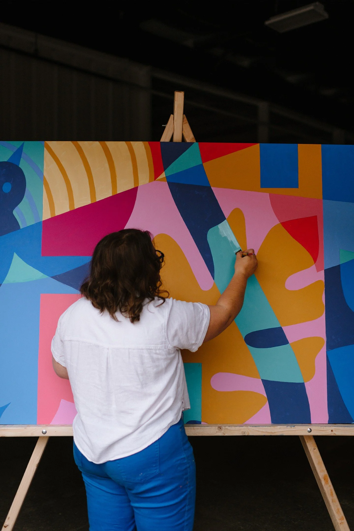 Did you know you can see the Resilience mural on Mass Ave from the interstate?? It's clear as a bell heading on 70W from downtown. Crazy to think that project was installed in 10 degree weather in December 2024. 
People reach out to me after seeing