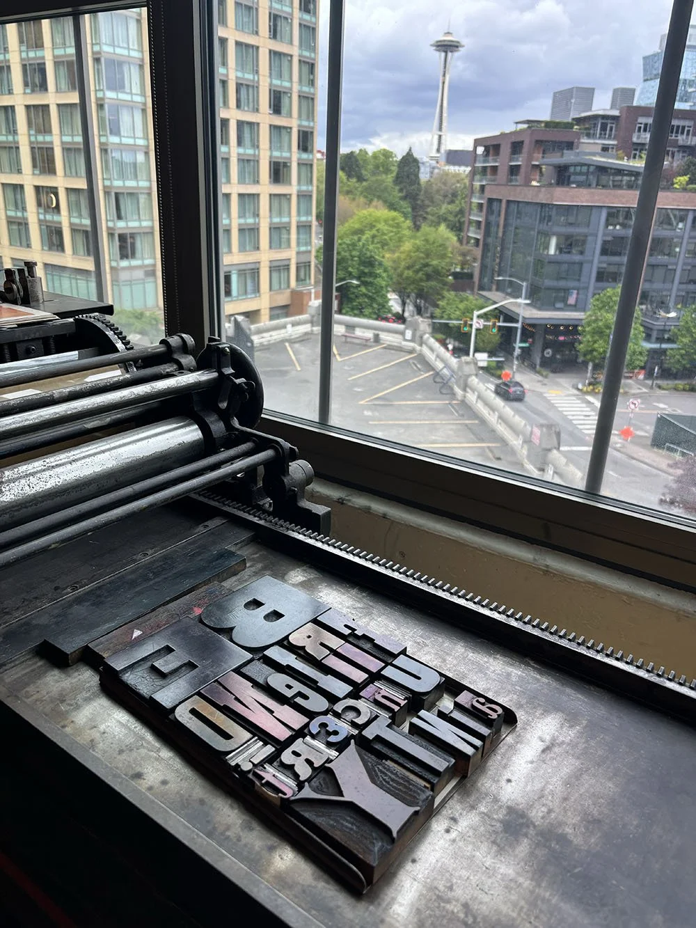 befriend uncertainty letterpress setup.jpg