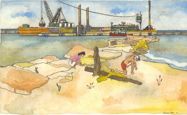 Mom and Gramps At Lake Erie.jpg