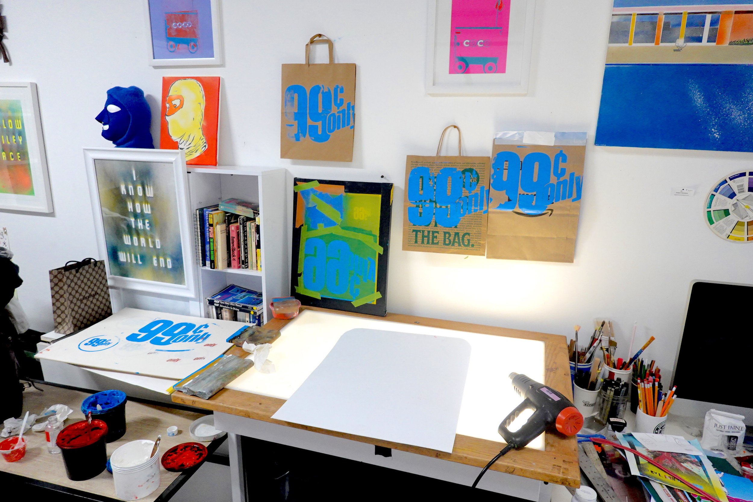 MX Farina's art studio at 18th Street Arts Center, Santa Monica