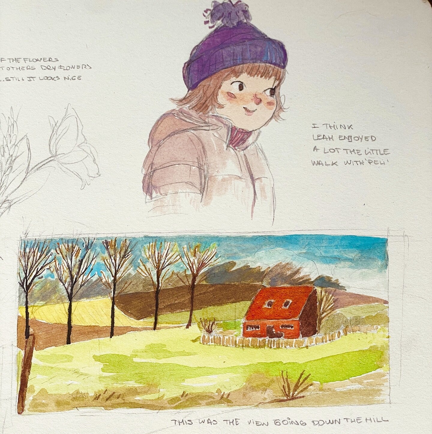 A close up from my last journal sketchbook. 

#sketchbook #journal #drawing #illustration #watercolor #landscapepainting #childrens_illustrators1 #childrenillustration