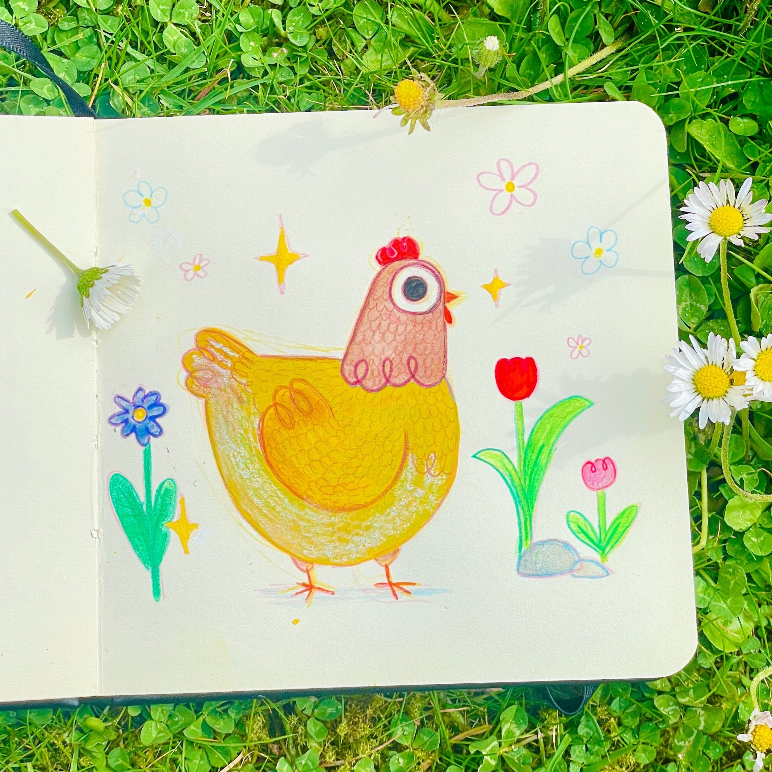 A chicken for your day 

#chicken 
#illustration #doodle #sketchbook