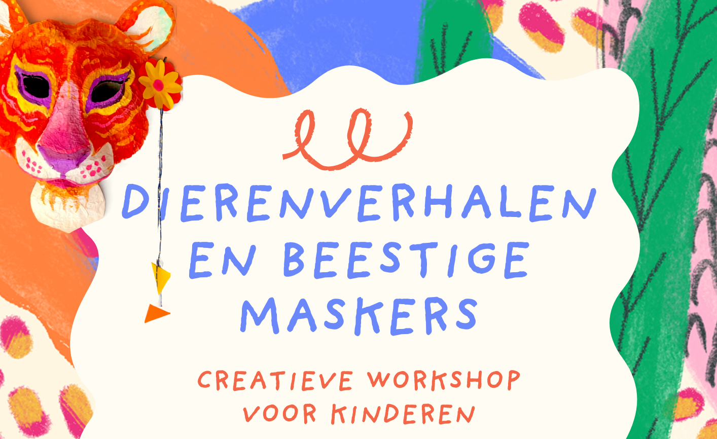 DIERENVERHALEN EN BEESTIGE MASKERS. Creatieve workshop voor kinderen