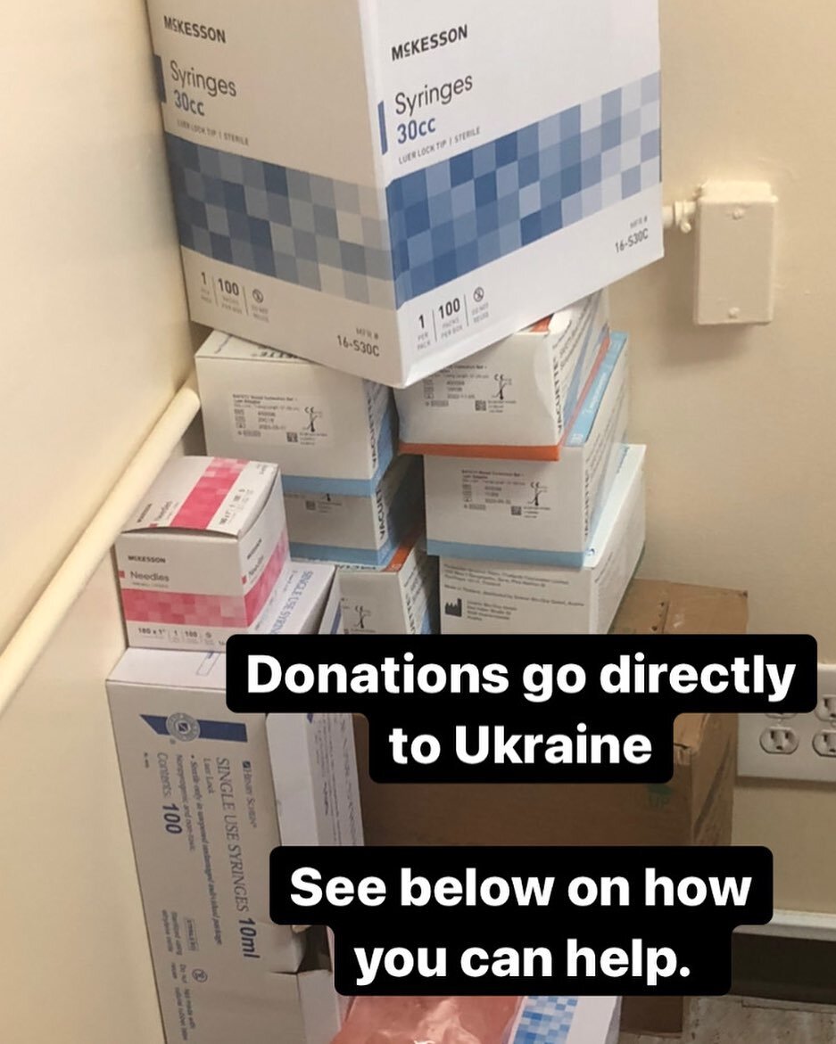 In partnership with @baranova27 , I am accepting donations to purchase the necessary medical supplies and medications that are so desperately needed right now in Ukraine. 

These include but are not limited to: 
Walkers, Crutches, Sterile surgical su