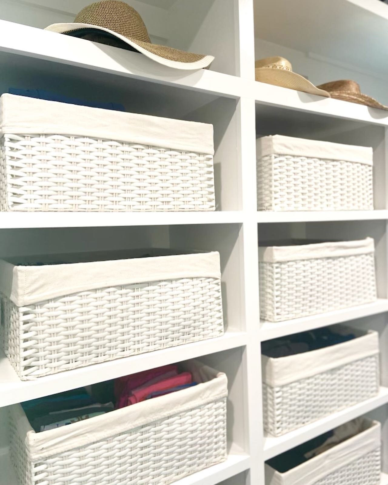 It&rsquo;s amazing the difference some baskets make! We love clear bins but using opaque containers minimizes visual clutter and can add a peace to your spaces ⭐️