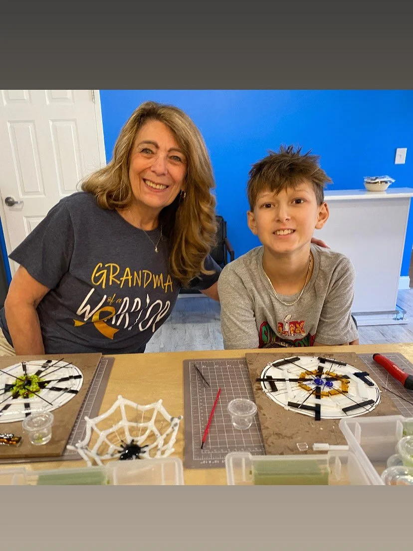 Amazing fall pieces in the works!  Drop in this weekend and make! Saturday 12-6 Sunday 12-4! 🕸️🎃👻