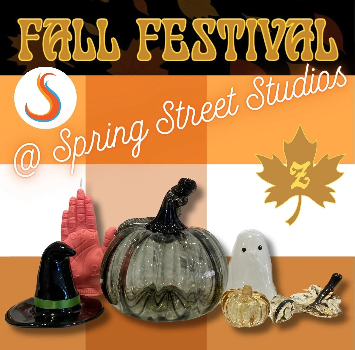 It&rsquo;s almost that time!! Fall Fest in Zelie Friday-Sunday! Join us for $5 make and takes all weekend. Choose a mosaic shape 🎃👻🍁 and/ or make 2 friendship bracelets for $5. On Saturday @g.schemmes is returning for a LIVE Hot Glass DEMO 12-4 🔥