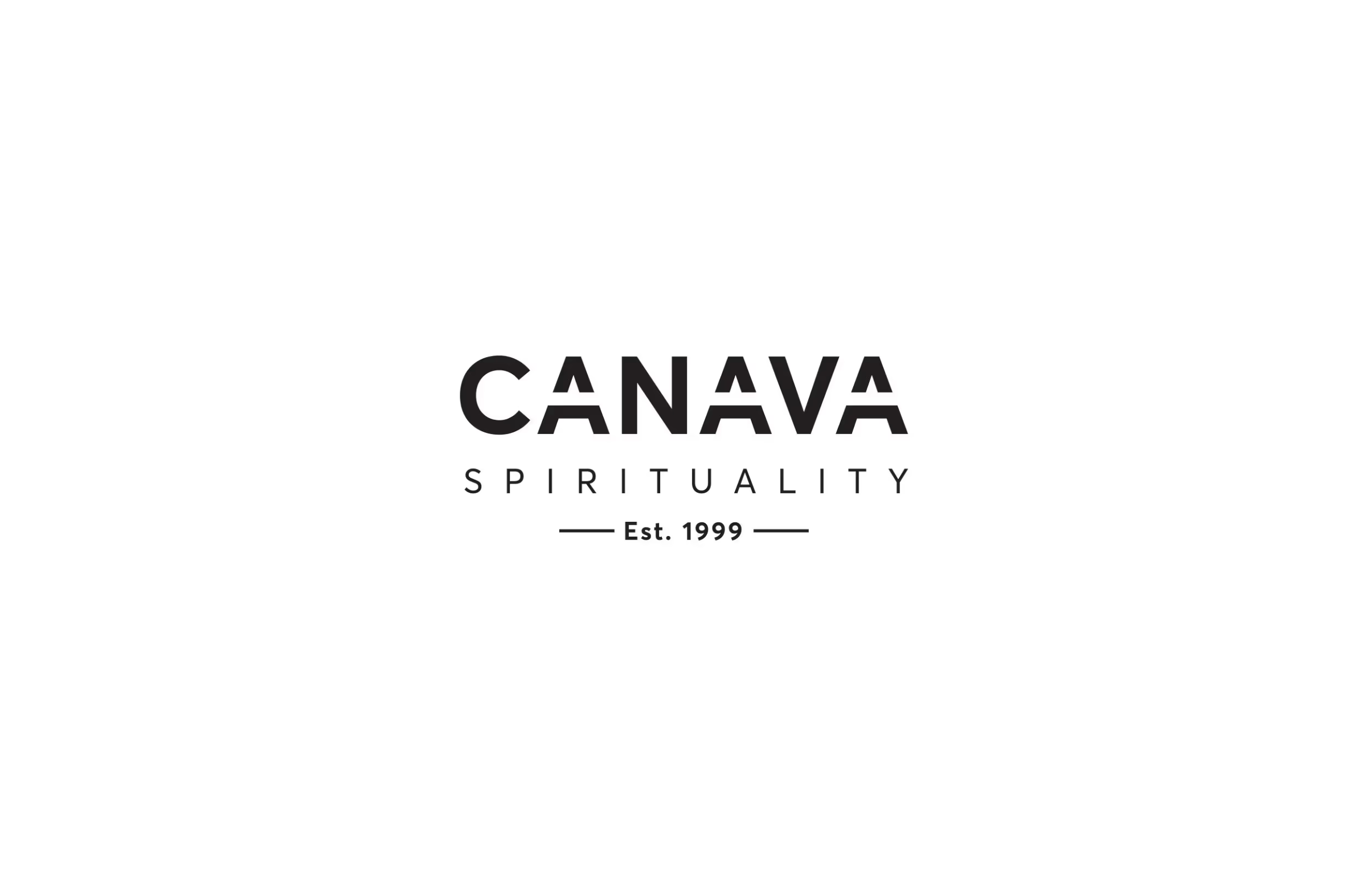 Company logo for Canava, with the words 'Spirituality' and 'Est. 1999.'