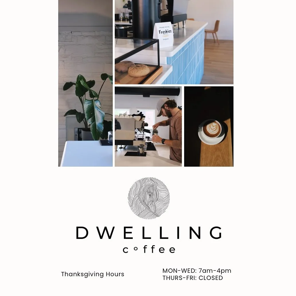Happy thanksgiving week! Dwelling will be closed Thursday + Friday and open again regular hours Saturday morning 8am-4pm. π€π
-
#eastlansing #lansing #lansingmichigan #downtowndewitt #dewitt #dewittpanthers #midmichigan #specialtycoffee #coffeewitha
