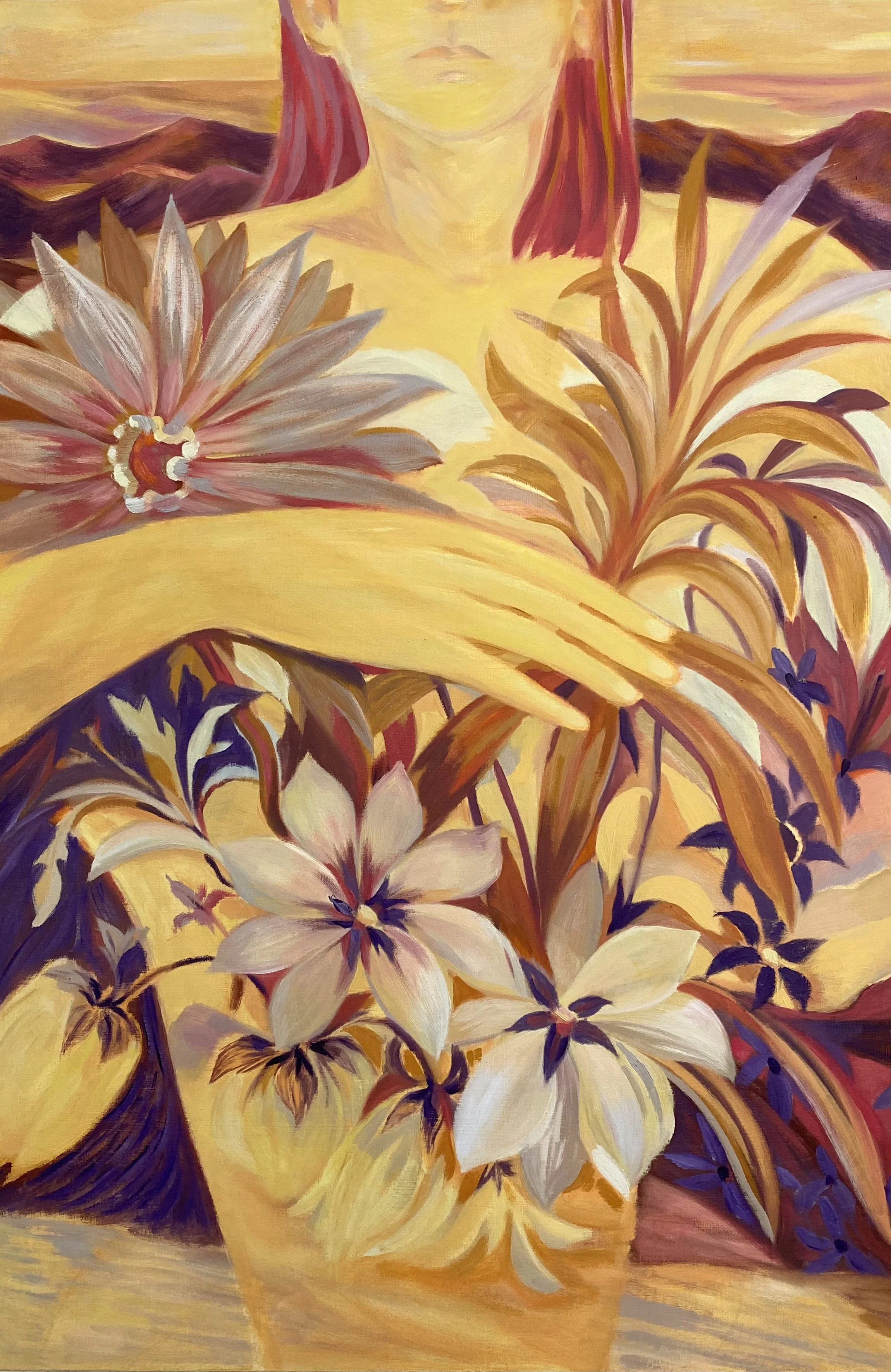 kyung soon park  
florist 
oil on canvas 
36" x 24" 
2022 
$3600