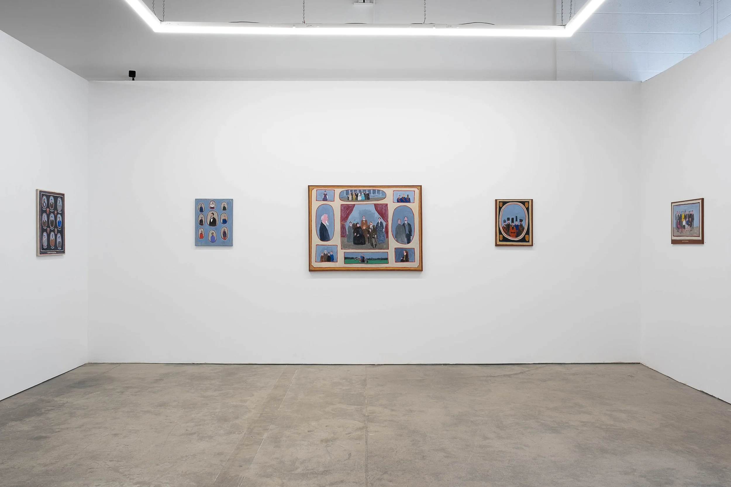 Installation views of Group Portrait by Gary Clement