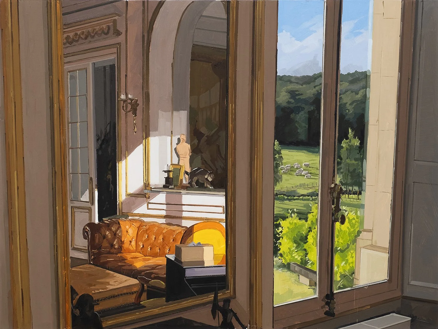 view from the window 
oil on canvas 
36" x 48" 
2026