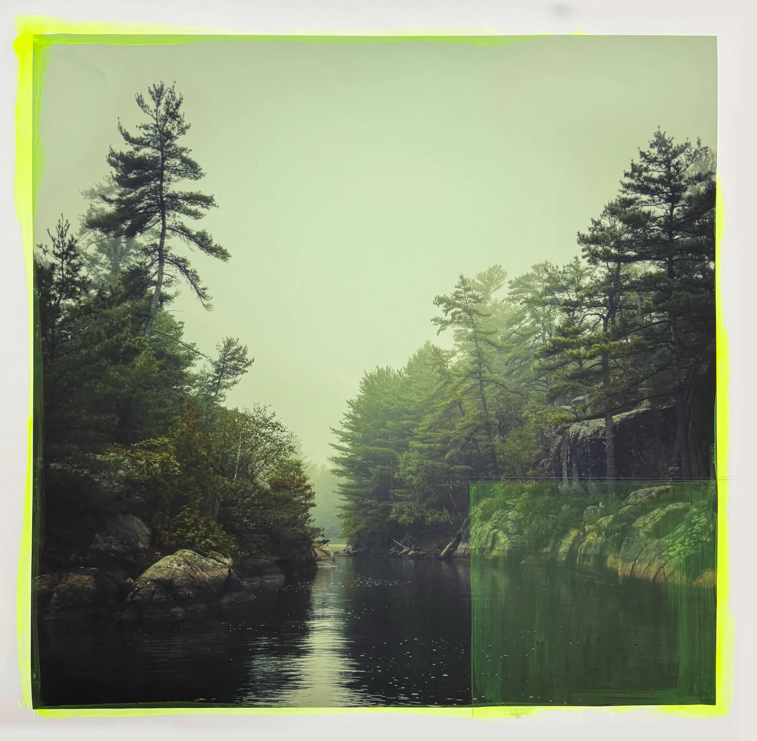 hole in the wall 
photograph w/ mixed media, framed 
34" x 34" 
2026 
available in gallery 
$3800