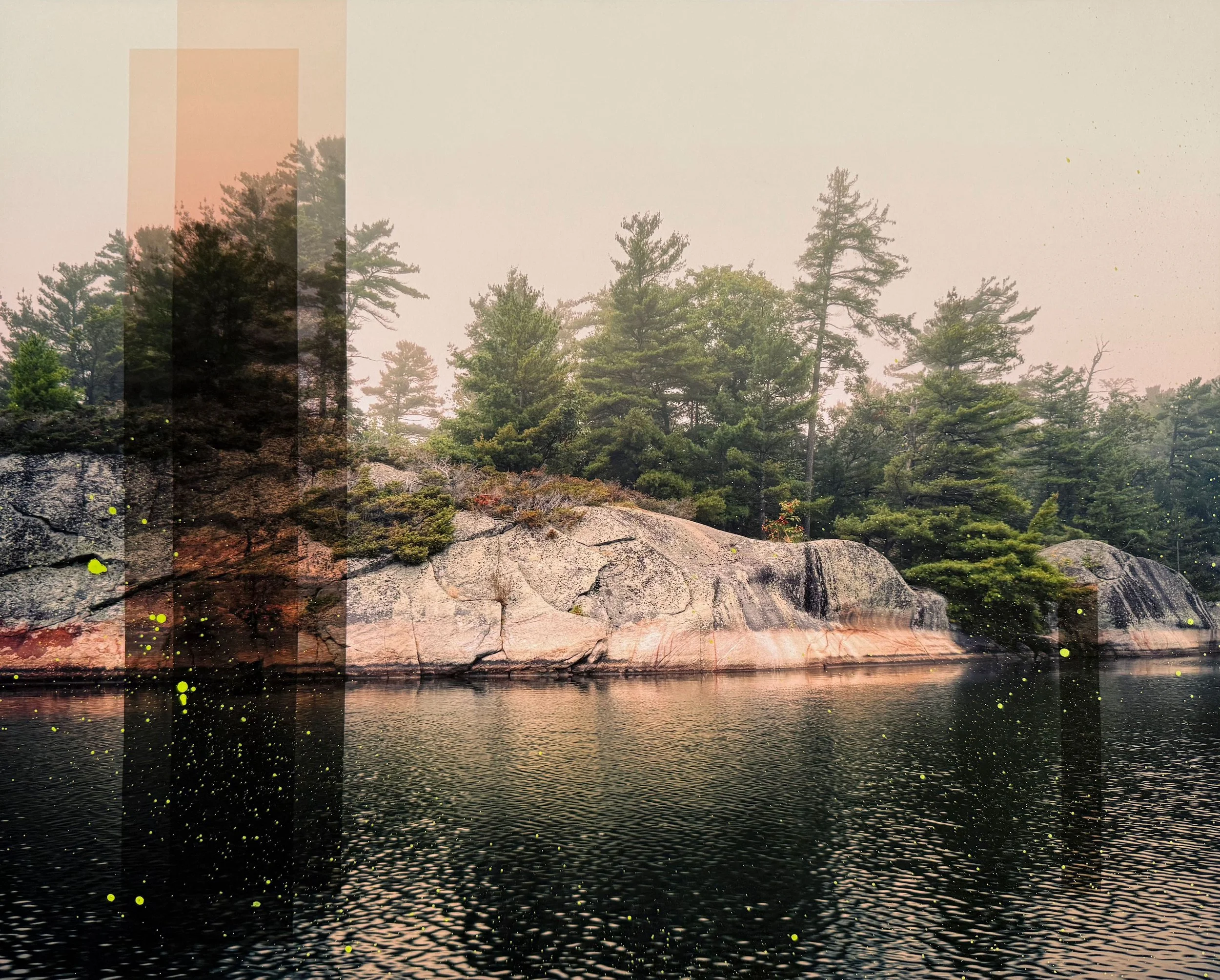 pink rocks 
photograph w/ mixed media 
40" x 60" 
2026 
available in gallery 
$5600