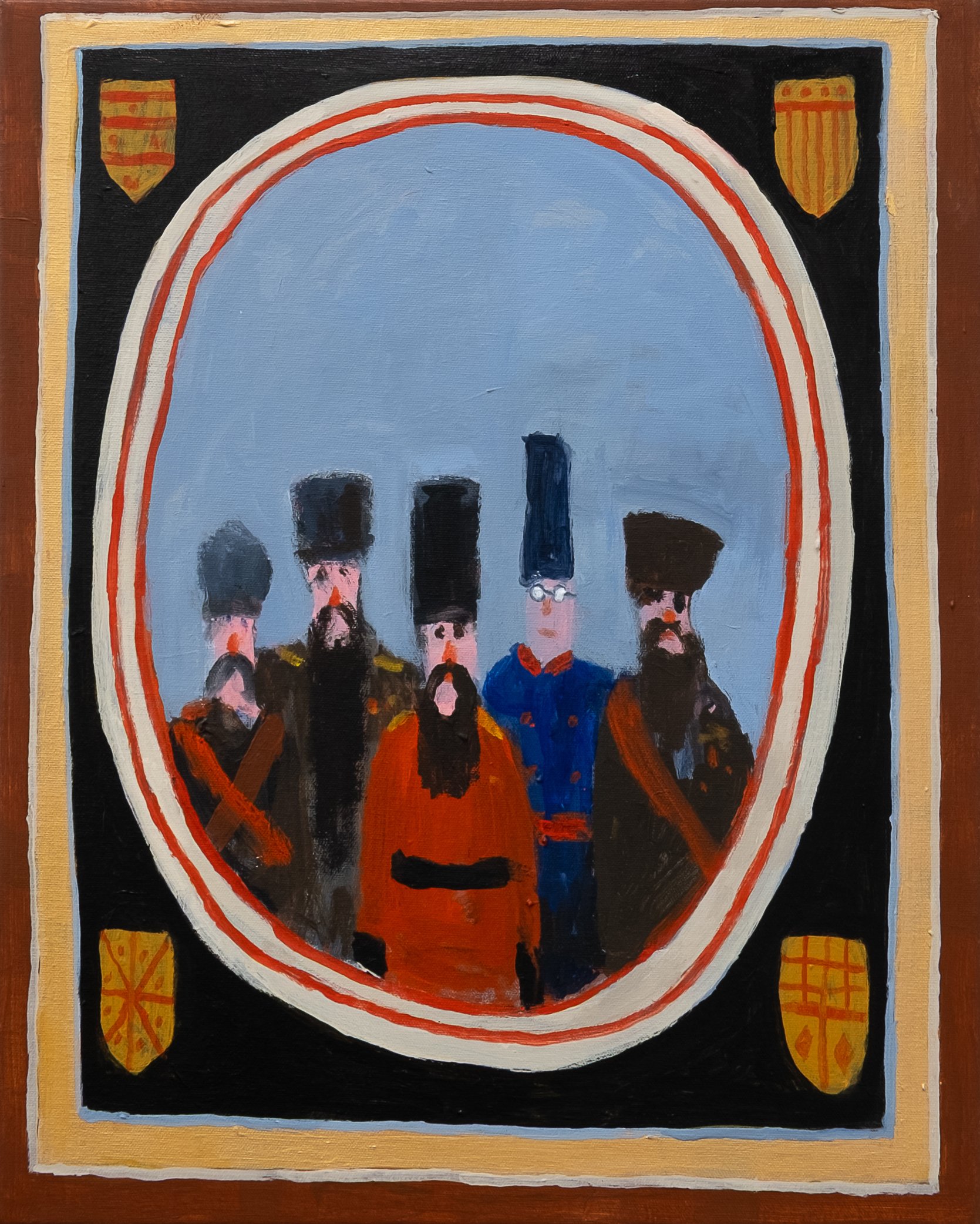 isaac babel 
acrylic on canvas 
20" x 16" 
2026 
sold