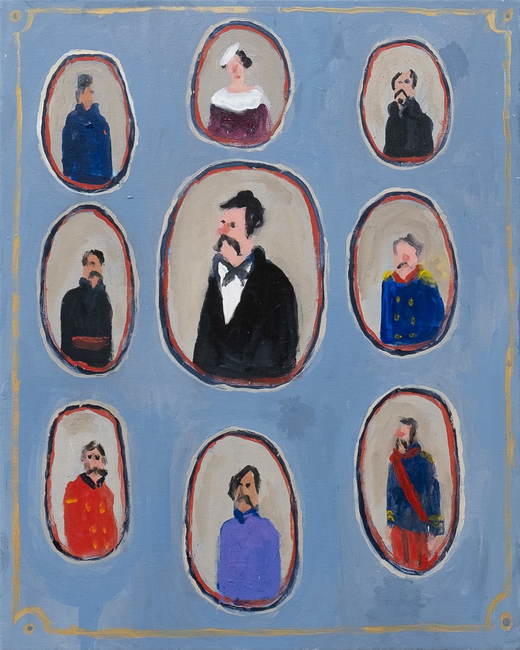 the notables 
acrylic on canvas 
20" x 16" 
2026 
$1400