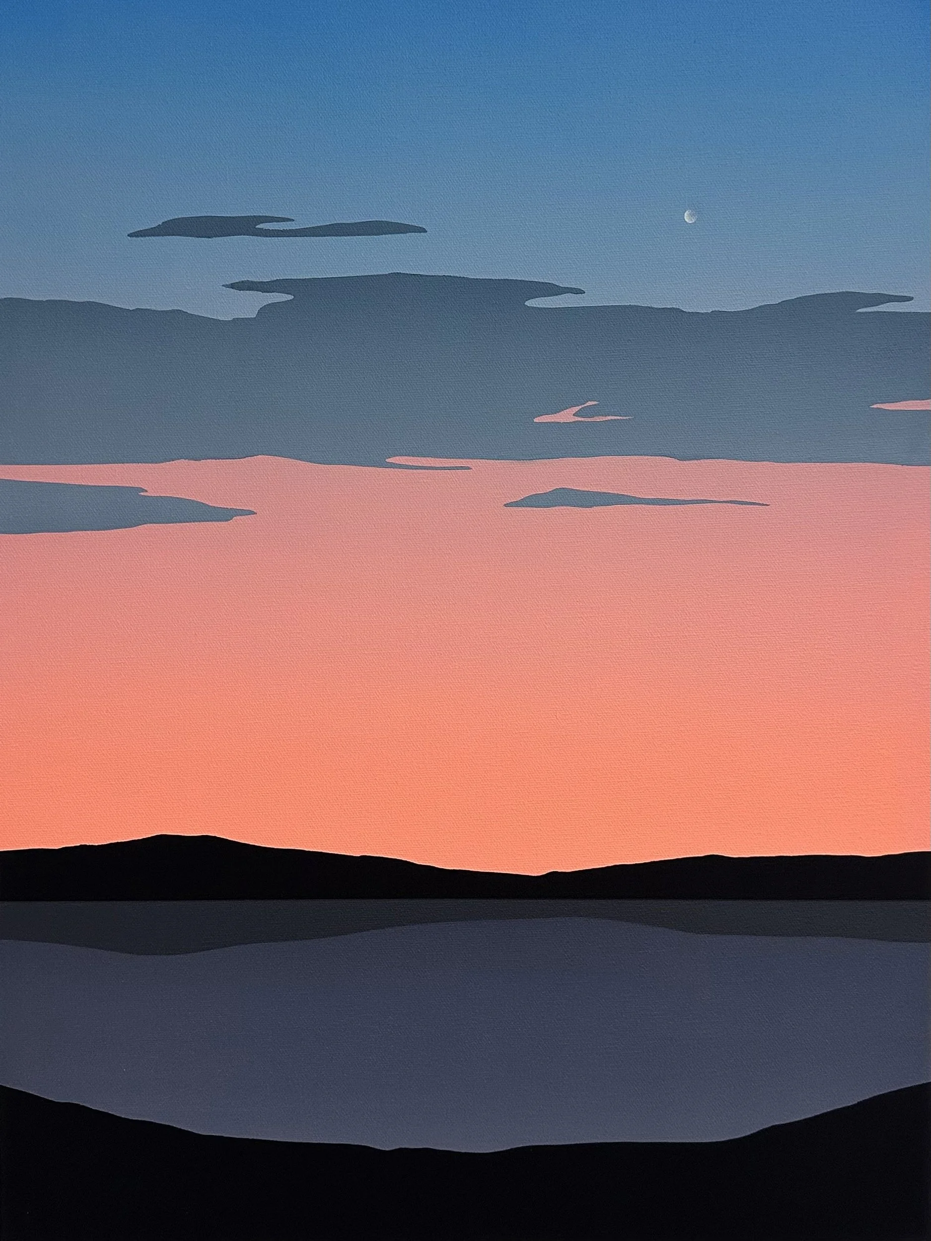 Mike Gough  
Archives (Driving the Shoreline)  
Acrylic On Canvas  
24" x 18"  
2026  
$1800