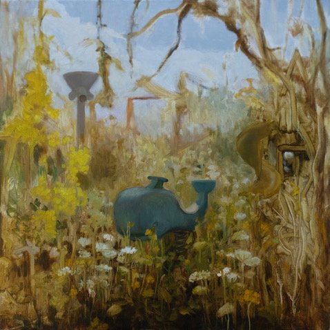 Paul Saari, Wandering Whale Study, Oil On Panel, 10" X 10", 2026