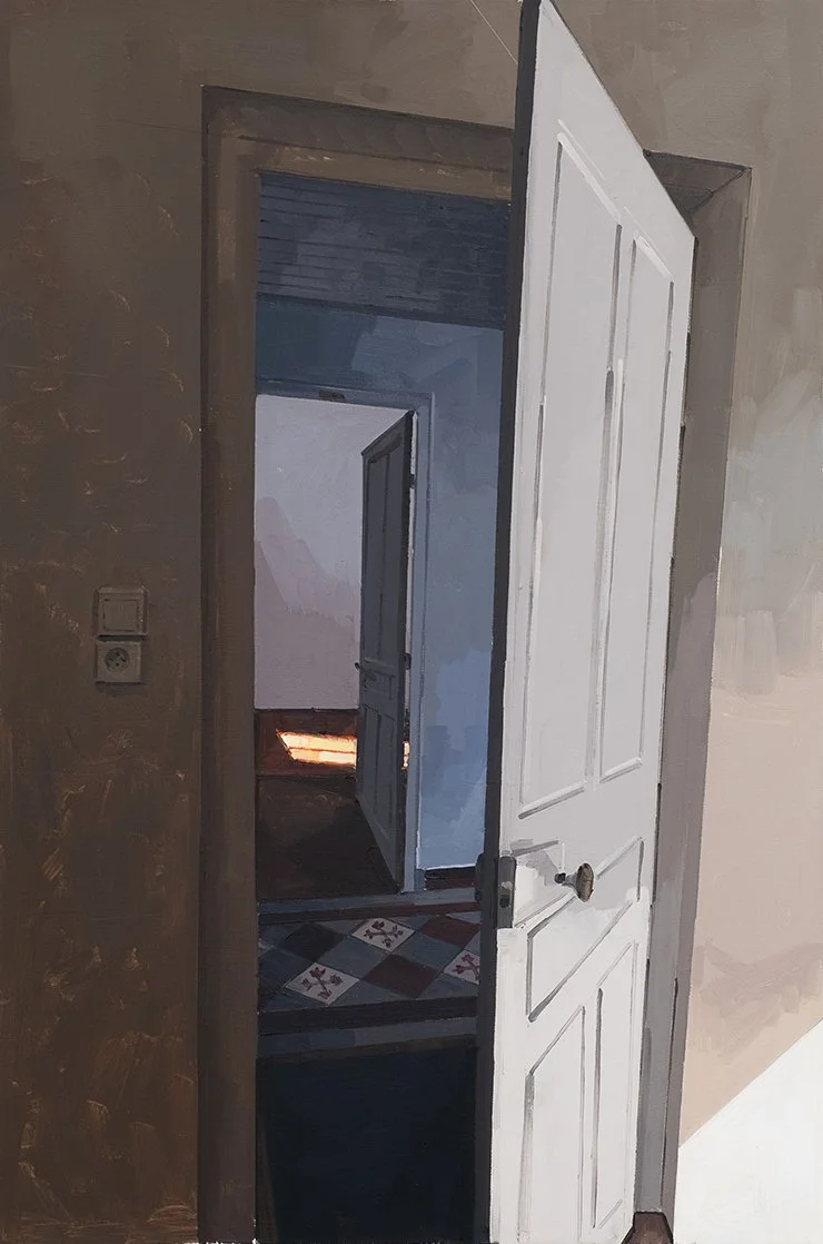 next studio over 
oil on canvas 
36" x 24" 
2026