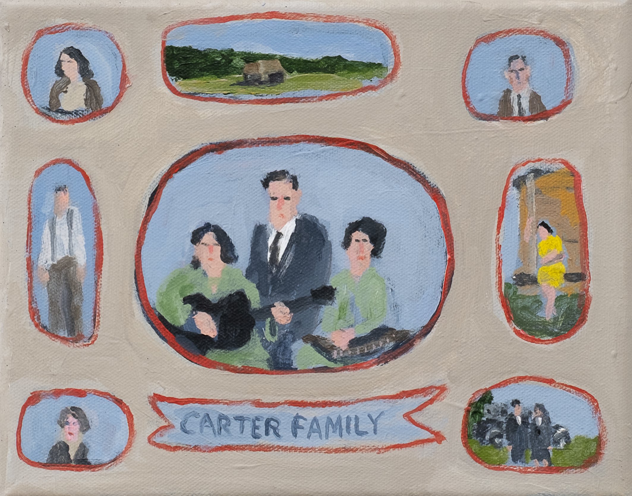 carter family 
acrylic on canvas 
8" x 10" 
2026 
$700