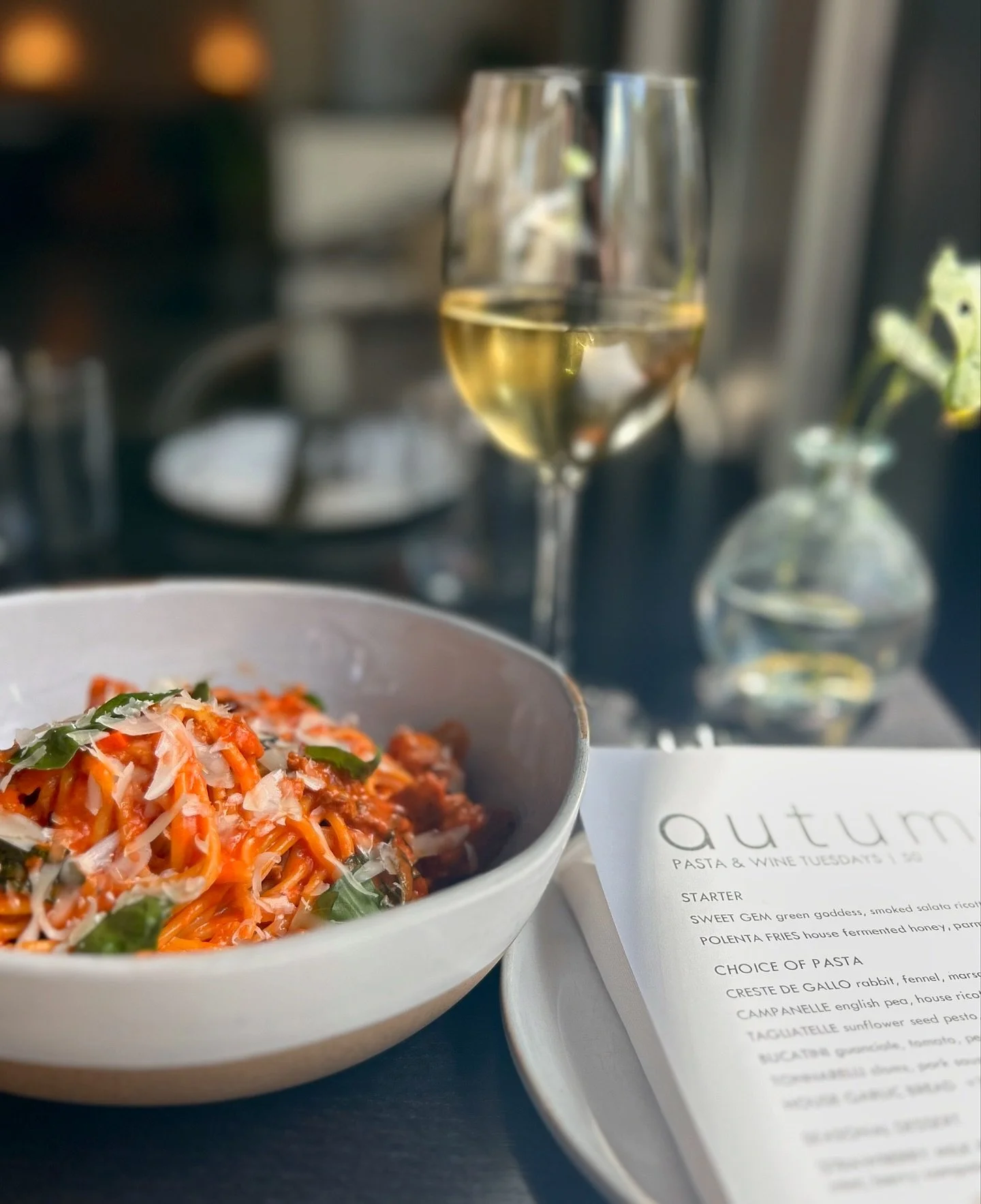 #PastaAndWineTuesday starting in 3, 2, 1&hellip;. 🍝🍷

#autumnseattle // #generalharvestseattle 
.
.
.
.