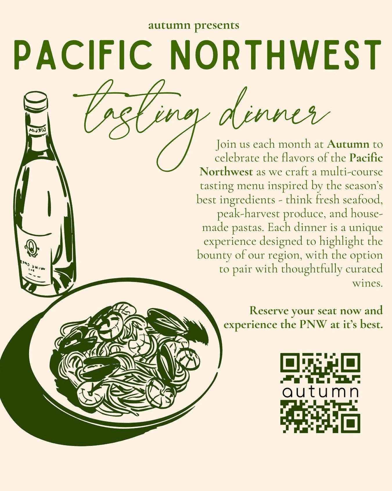 It's here! Our 5-course PNW Tasting Dinner returns this Friday and Saturday (the 26th and 27th). Local farm fresh ingredients. Two nights only. We'd love to have you at the table.

Bookings available on our website via our link-in-bio.