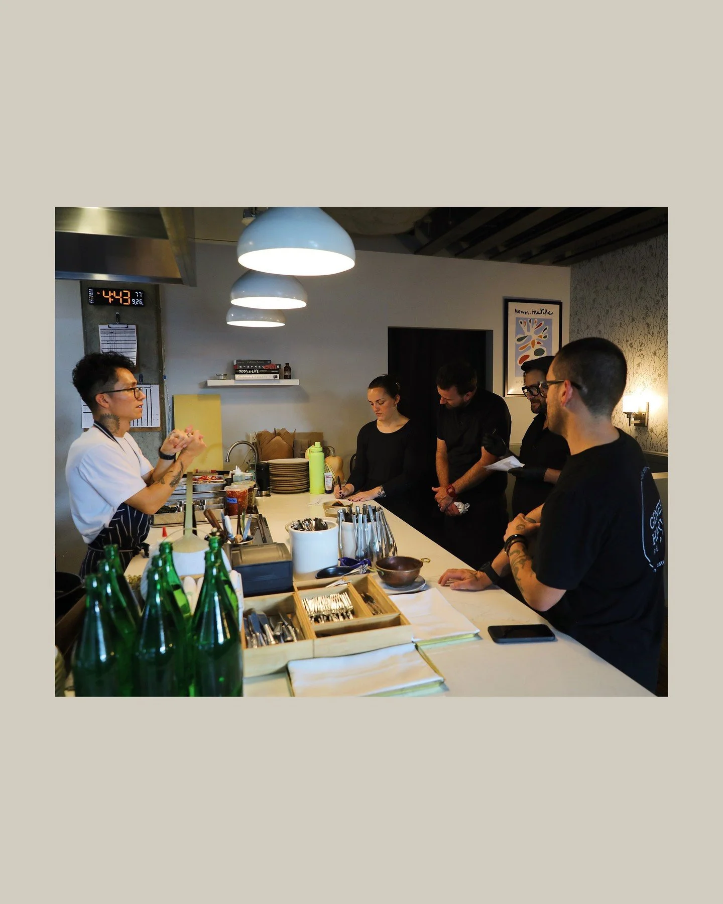 BTS moments from last month's PNW Tasting Dinner, Chef Ricardo briefs the team before service, making sure every guest experience is seamless from start to finish.

Stay tuned as we release reservations for the next PNW Tasting Dinner.