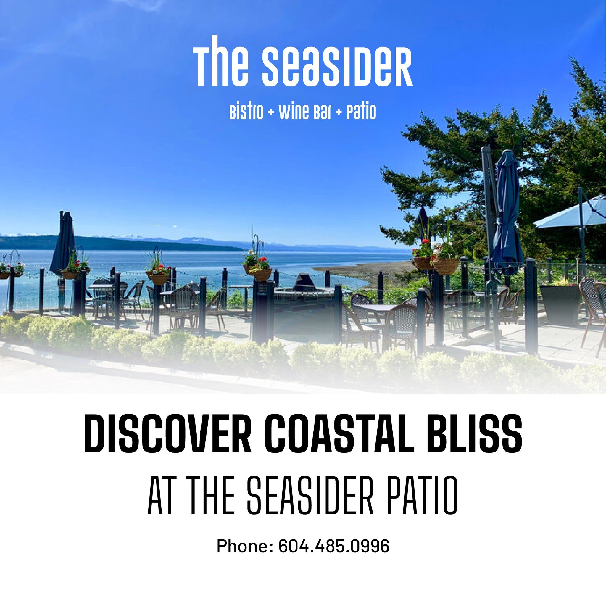 Discover Coastal Bliss at The Seasider Patio

Nestled along the picturesque coastline, The Seasider's patio invites you to unwind in style against a backdrop of breathtaking ocean views. Whether you're sipping cocktails with friends or enjoying a rom