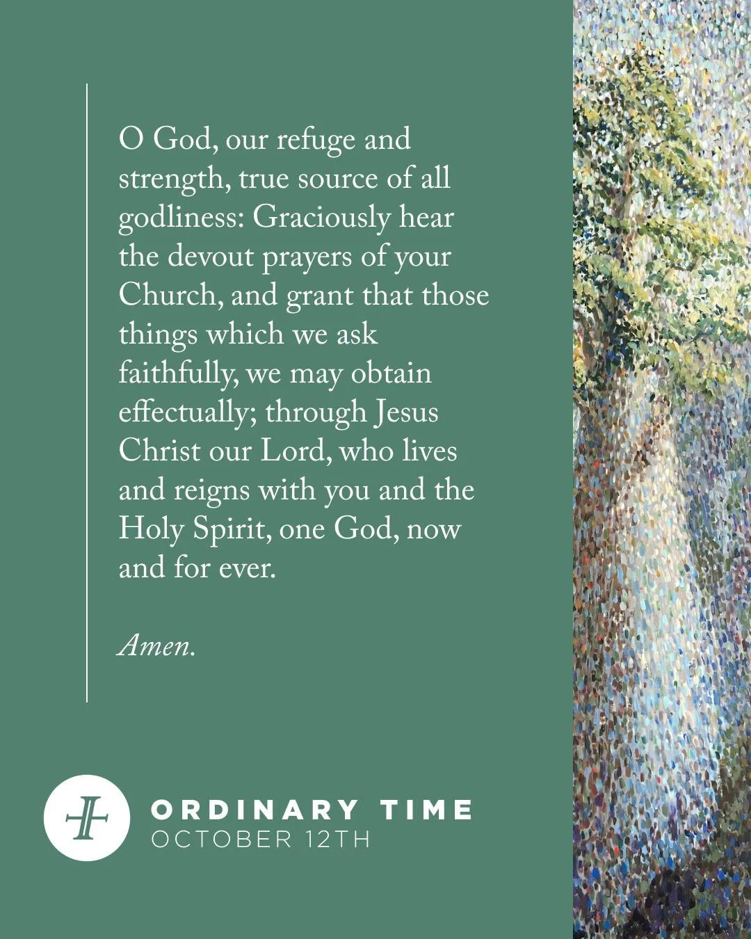Good morning! Today is the eighteenth Sunday of Ordinary Time, a season of growth. We are celebrating our October ministry partner, Memorial Drive Ministries, today during Coffee &amp; Connect. 

We look forward to seeing you today.

Services at 9 an