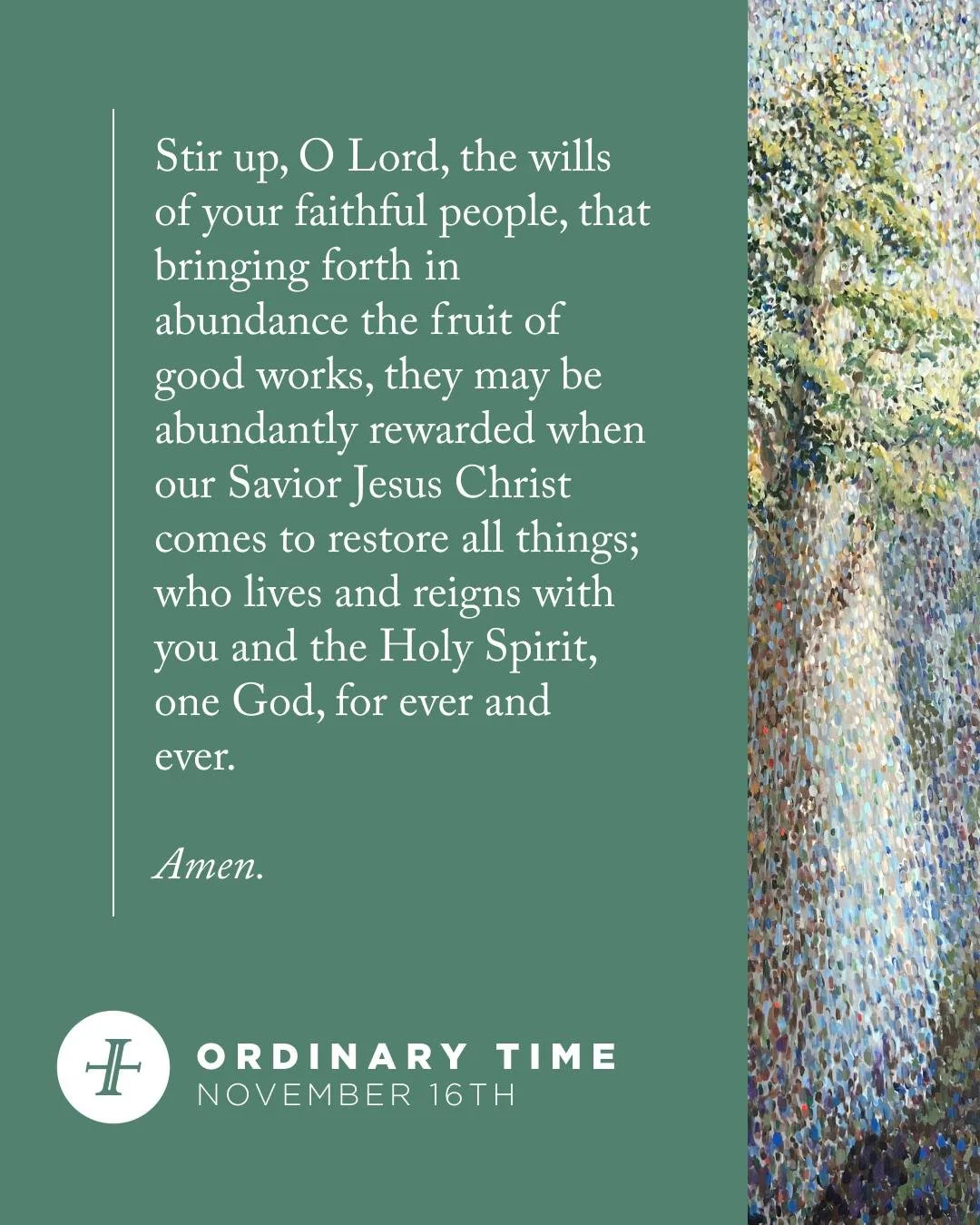 Good morning! Today is the twenty-third Sunday of Ordinary Time, a season of growth. We look forward to seeing you today!

Services at 9 and 11am.
Immanuel Kids (0 years to 5th grade) at 9 and 11am.
Immanuel Youth middle schoolers meet from 4-6pm. Hi
