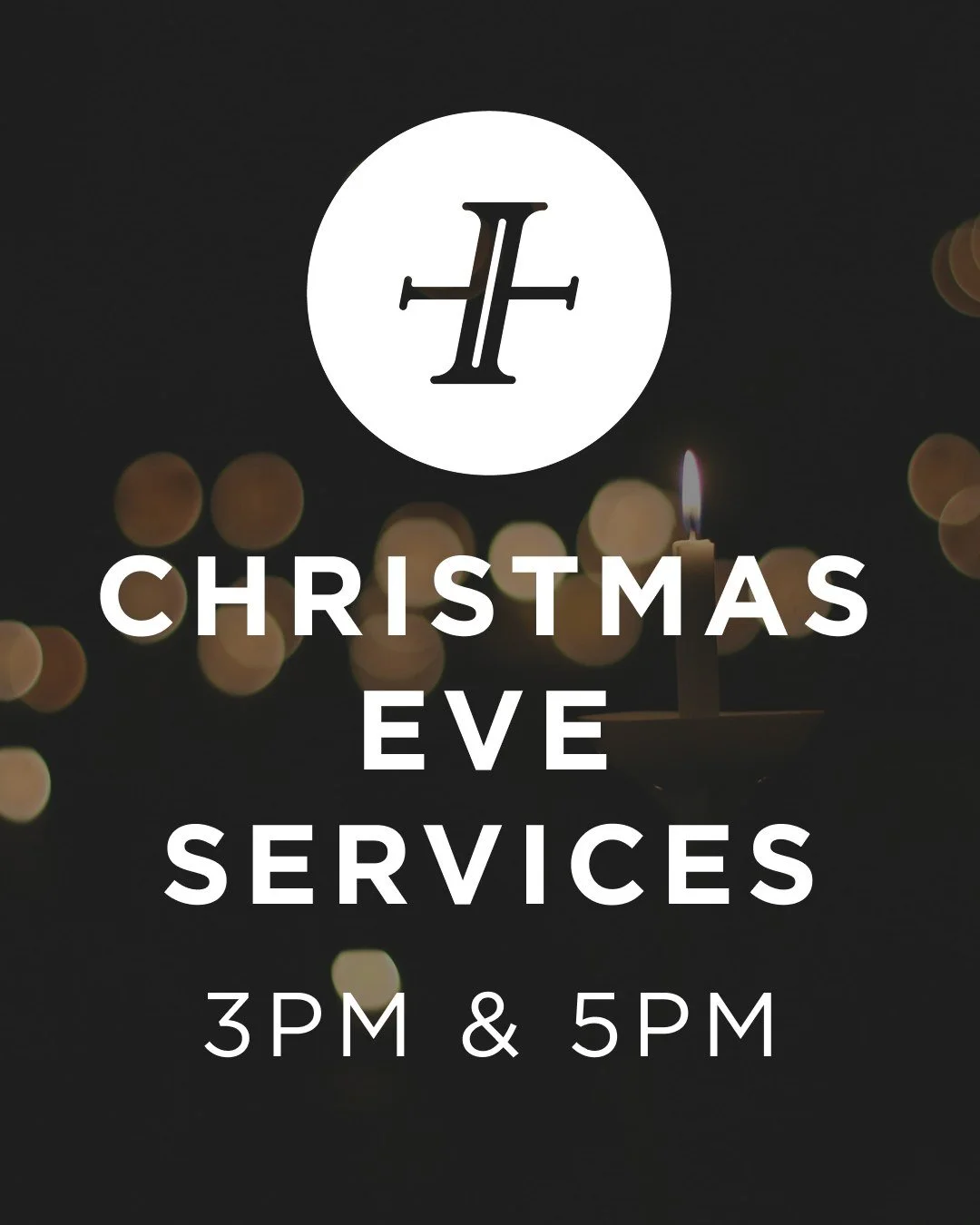 We hope you'll join us for our two candlelight Christmas Eve Services! We will celebrate the birth of Jesus together today at 3pm and 5pm.