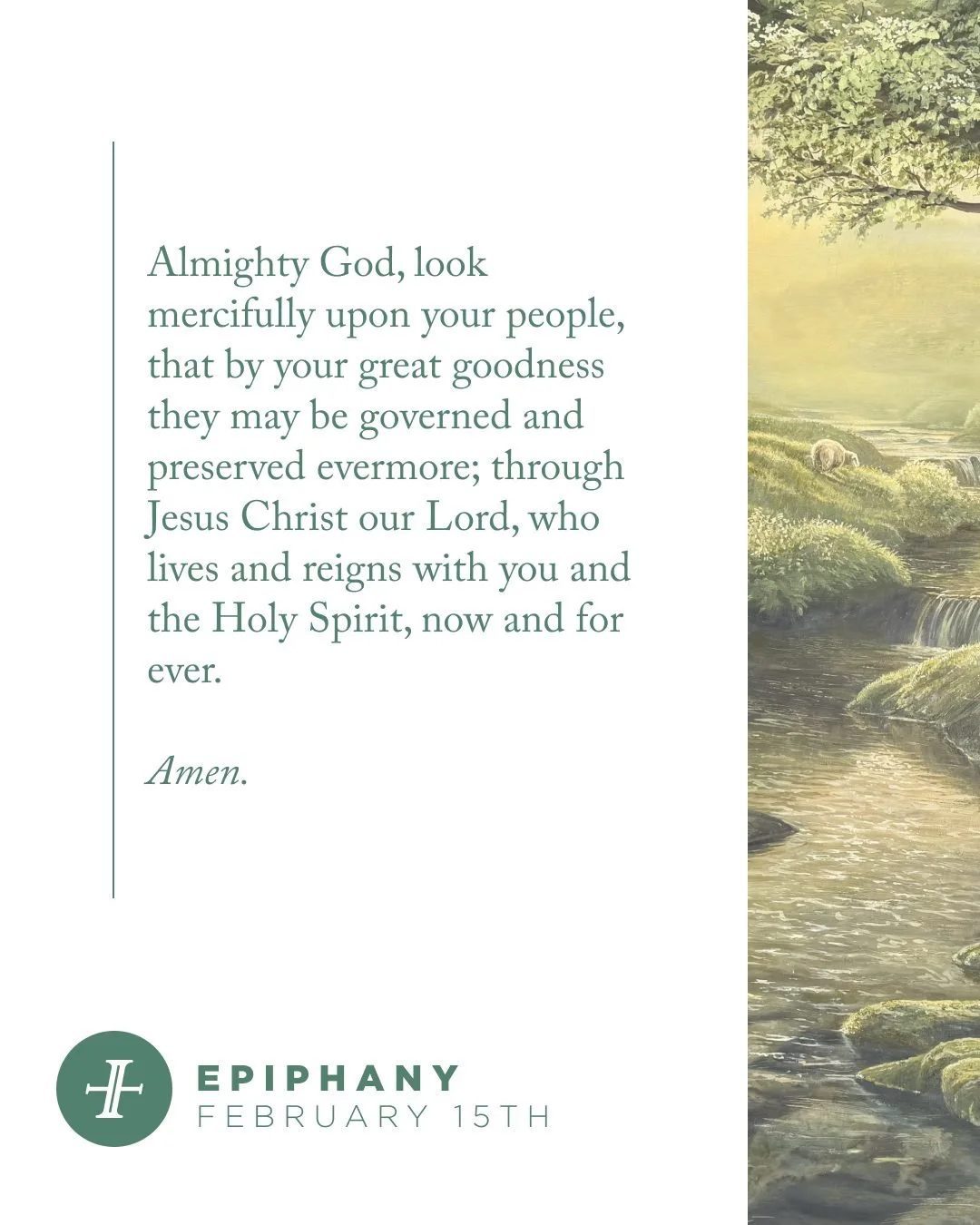 Good morning! Today is the sixth Sunday of Epiphany, a season in which we celebrate that Christ is made known to us, revealed to us, and made manifest in and around us. 

We're looking forward to worshiping together today.

Services at 9 and 11am.
Im