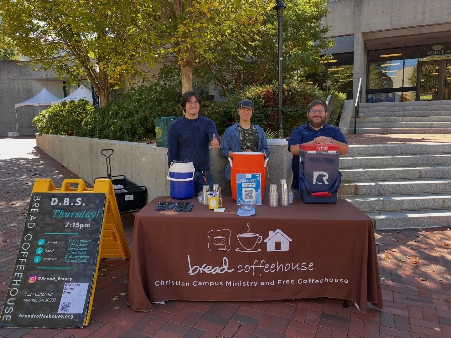 This April, we&rsquo;re honored to feature @bread_emory as our ministry partner.

Bread Coffeehouse exists to create thriving communities for college students who change their world with love as they become followers of Christ.

Our goal as a church 