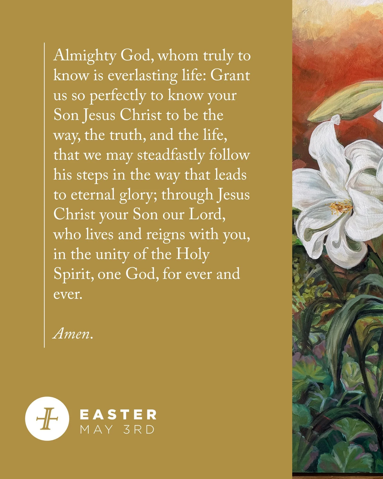 Good morning. Today is the fifth Sunday of Easter, a 50-day season of rejoicing. 

Today, we will be highlighting our monthly ministry partner, Summerhill Community Ministries, during our services. We look forward to seeing you today!

Services at 9 
