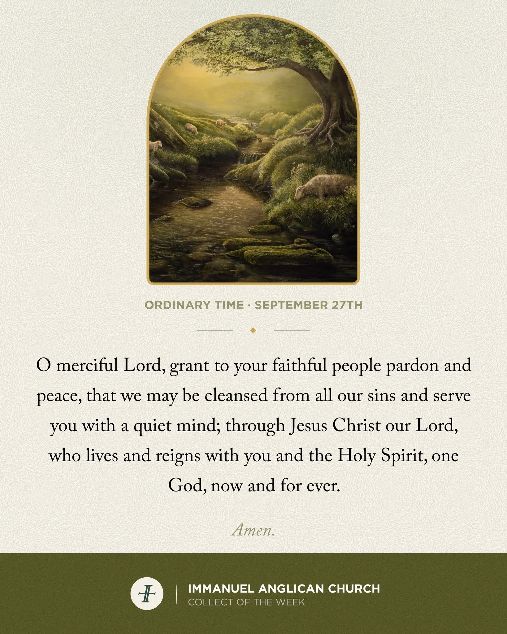 Good morning! Today is the eighteenth Sunday of Ordinary Time, a season of growth.

We look forward to seeing you today!

Services at 9 and 11am.
Immanuel Kids (0 - 5th grade) at 9 and 11am.
Newcomer's Meeting at 10:30am.
Immanuel Youth middle school