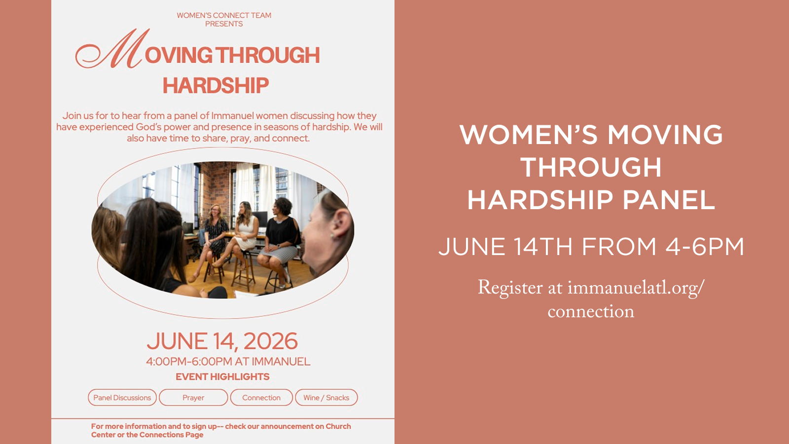 Women's Panel: Moving Through Hardship | June 14th