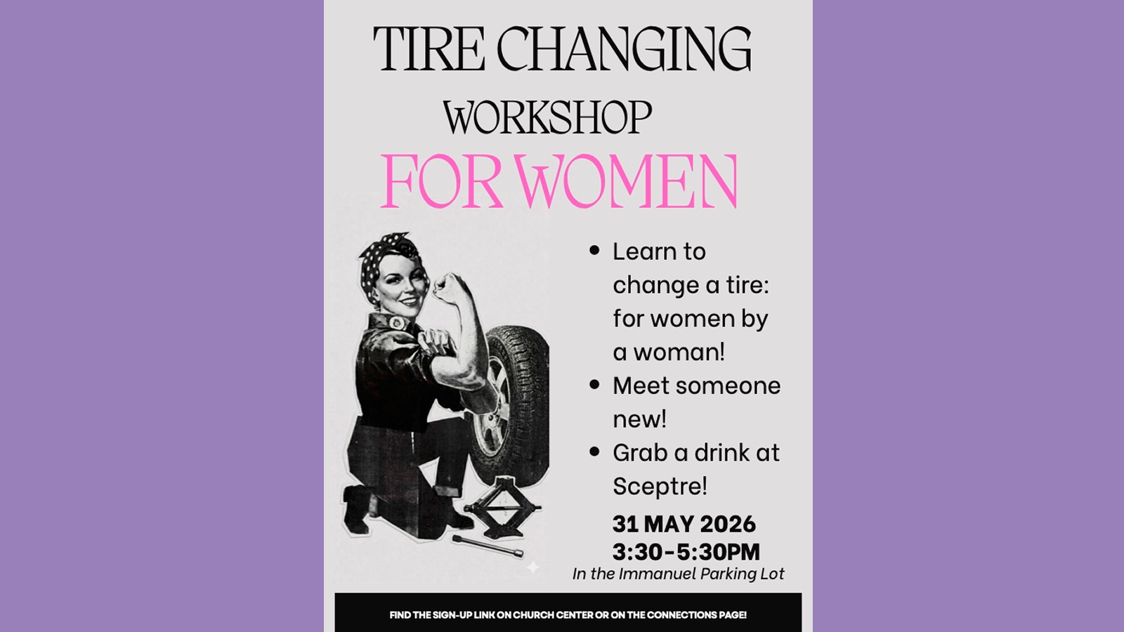Women's Tire-Changing Workshop | May 31st 
