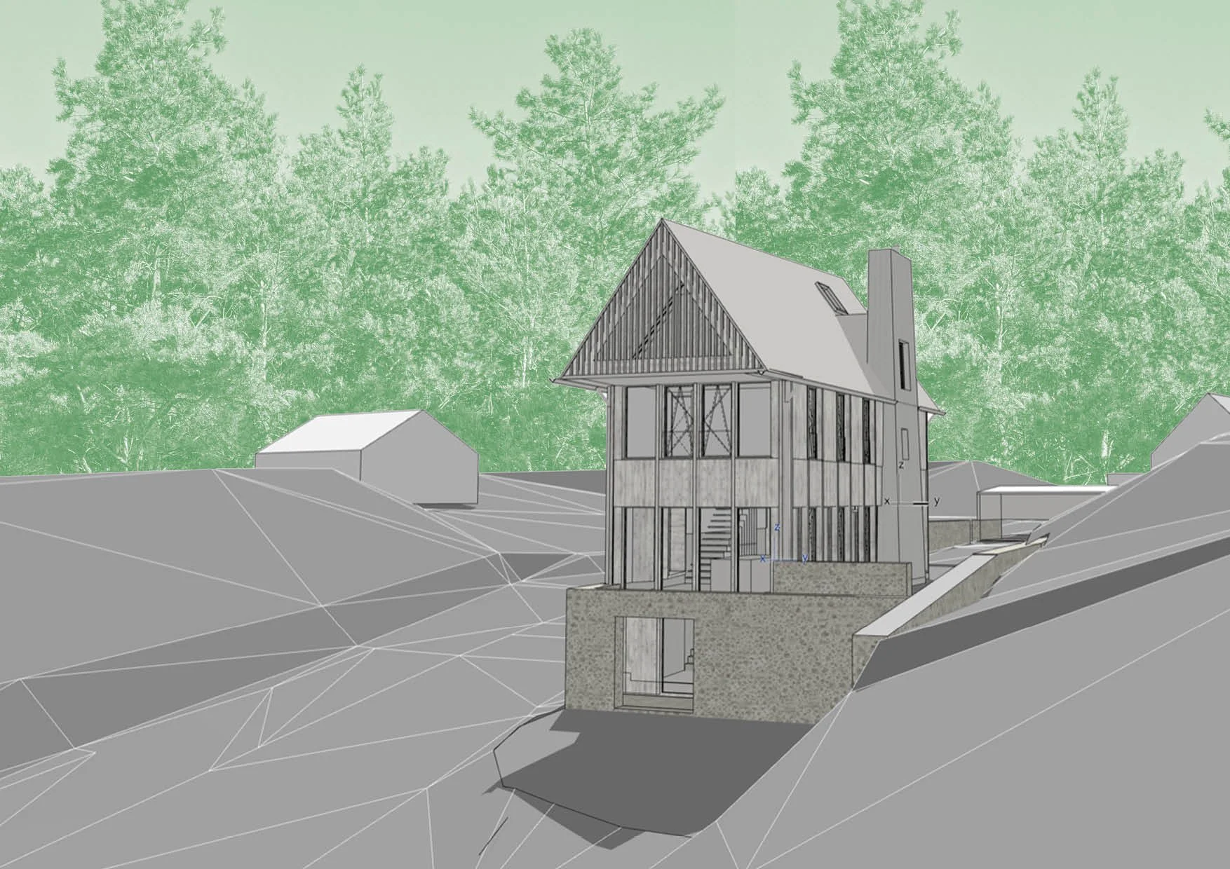 Exklusives Baugrundstück in außergewöhnlicher Naturlage mit genehmigter Architektenplanung von Thomas Kröger 